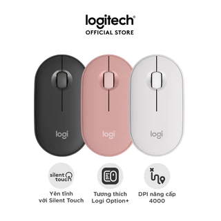 Chuột Bluetooth Logitech M350s Pebble 2 Silent - Mỏng nhẹ, Nút tùy chỉnh, Easy-Switch, 4000DPI