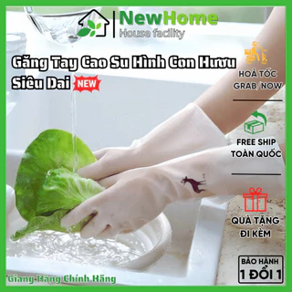 Găng Tay Cao Su Hình Hươu Dùng Làm Bếp, Làm Vườn Siêu Dai Siêu Bền