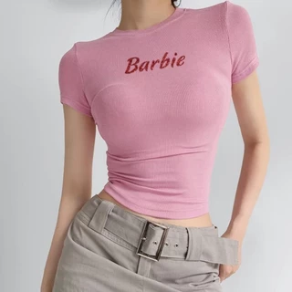 Áo Thun Baby Tee BB In Chữ Barbie Lấp Lánh A51006 -Sam