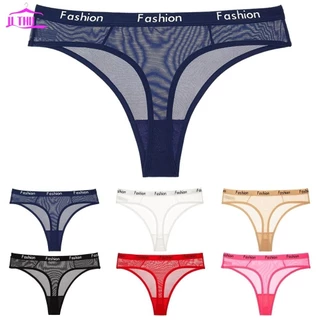 【UTHU】Set Briefs Thong Panties Underwear Ladies Mesh Thong Men\'s Sexy Lace Breathable