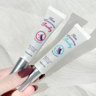 Cappuvini Ống Trắng Nhỏ Kem Đánh Răng Ống Mascara Chống Nước Slender Uốn Kéo Dài Trang Điểm Thiên Nhiên Chống Nước