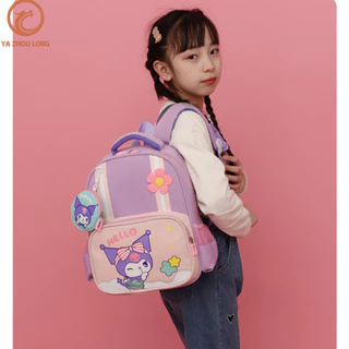 Túi đi học YAZHOULONG Kuromi dành cho bé gái mẫu giáo Ba lô khủng long chống nước cho bé trai dễ thương trong công chúa