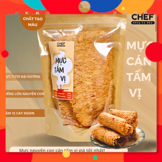 Khô Mực Cán Tẩm Gia Vị 500gr - Hàng loại 1 Nguyên Con Mực tươi cán tẩm ngon khó cưỡng