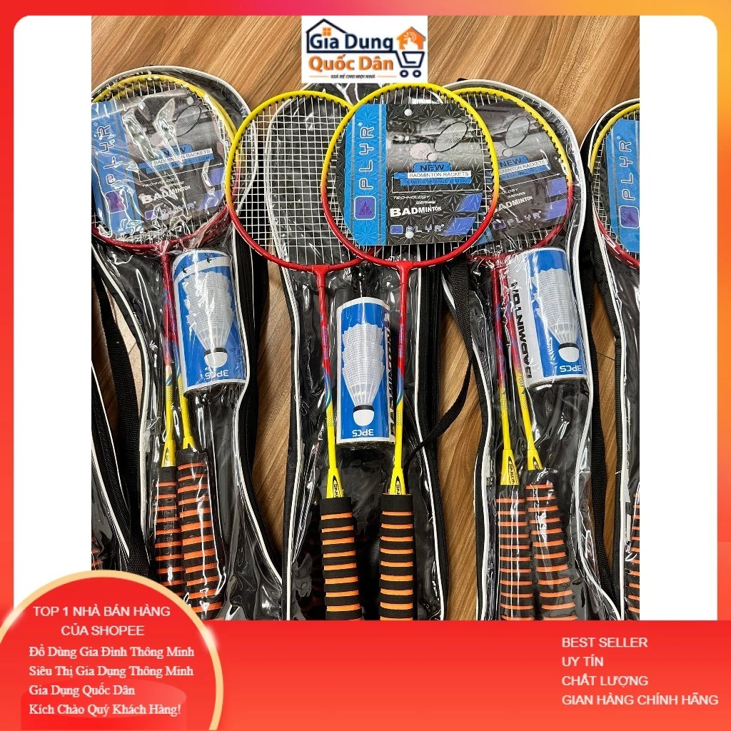 ⚡HOT⚡ Bộ 2 chiếc vợt cầu lông, kèm 3 quả cầu Tiện ích cho mùa hè năng động