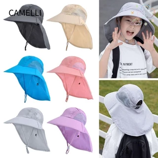 Camelli1 Mũ xô trẻ em Kem chống nắng Mũ đi biển Mũ vành rộng có thể điều chỉnh