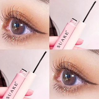 Suake đầu cọ nhỏ mascara mịn và dày hoa đào chống thấm nước uốn cong chống mồ hôi uốn bộ mascara trang điểm