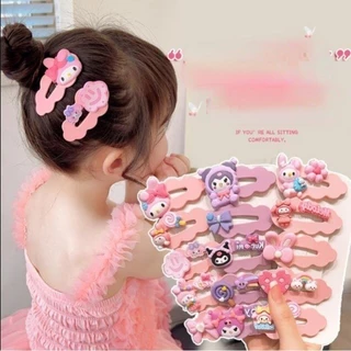 Kawaii Anime Sanrio 5 Bộ Bb Kẹp Trẻ Em Dễ Thương Gilr Kuromi Cinnamoroll Giai Điệu Kẹp Tóc Thời Trang Phụ Kiện Tóc Quà Tặng Cho Trẻ Em