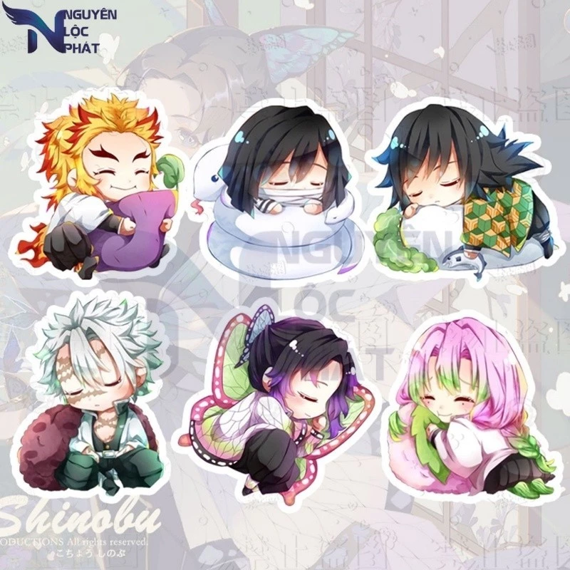 Ghim Cài Áo Bằng acrylic Họa Tiết Hoạt Hình demon slayer Độc Đáo nlp shop anime
