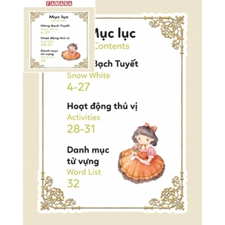 Sách Truyện Cổ Tích Nổi Tiếng Song Ngữ Việt - Anh: Nàng Bạch Tuyết - Snow White