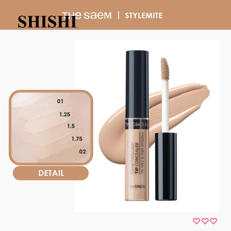 [STYLEMITE CHÍNH HÃNG] Kem Che Khuyết Điểm the SAEM Cover Perfection Tip Concealer 02 Rich Beige (6.5g)