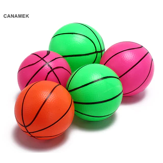 Canamek 12cm bóng rổ bơm hơi bóng chuyền bãi biển bóng trẻ em đồ chơi thể thao màu sắc ngẫu nhiên Mới