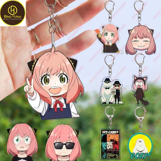 Móc khóa in hình ANYA nhân vật SPY X FAMILY GIA ĐÌNH ĐIỆP VIÊN anime chibi mica trong acrylic Dễ thương_ĐH