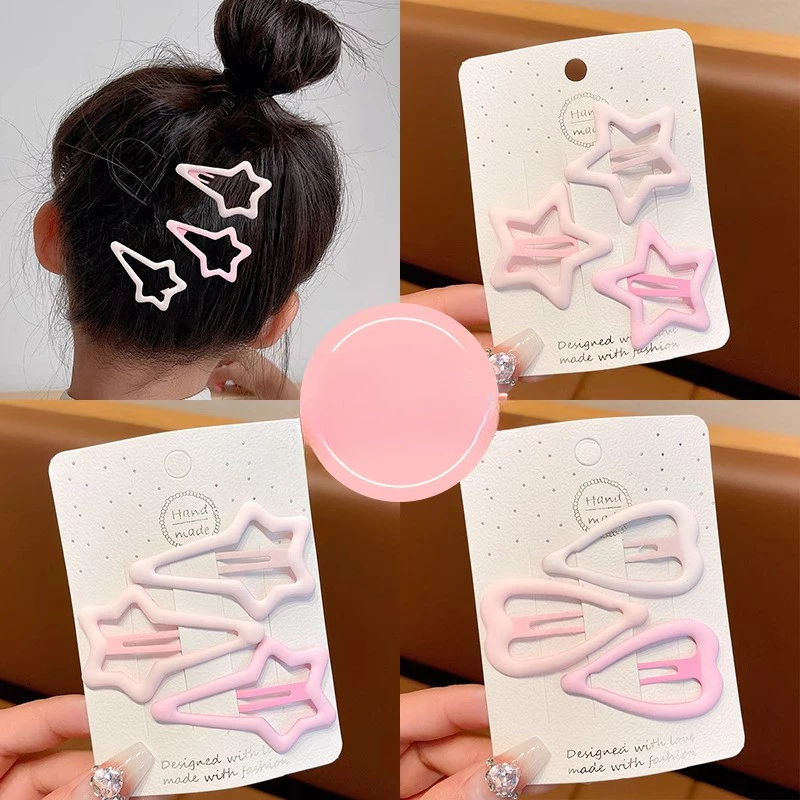 1 / 3 Sweet Girls Matte Mini Dễ Thương BB Kẹp Tóc Kẹp Tóc Kẹp Bên Nổ Kẹp Tóc Phụ Kiện Tóc