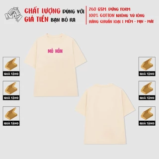 Áo thun local brand chính hãng áo thun nam nữ in chữ "MỎ HỖN" áo phopong rộng độc lạ áo thun HHU042