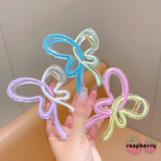 🍓Ras🍓 2024 Grab Clip Bướm Cá Mập Kẹp Lấy Kẹp Dầu Nhỏ Giọt Gradient Phụ Kiện Tóc