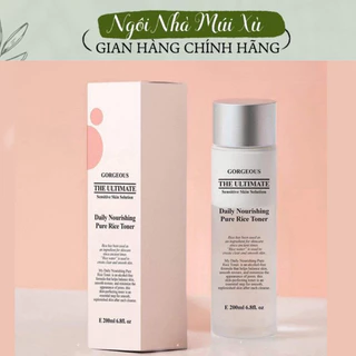 ((SALE)) Toner Gạo Gorgeous 200ml Nước Hoa Hồng Múi Xù Dưỡng Ẩm Da Và Làm Mềm Da