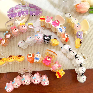 {Sanrio} Kẹp chụp hoạt hình dễ thương 2024 bé gái mùa hè mới kẹp cá mập lớn