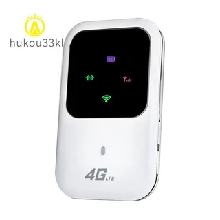 1 Bộ MiFi Pocket 4G Bộ định tuyến WiFi 150Mbps Modem WiFi màu trắng với khe cắm thẻ Sim MiFi không dây