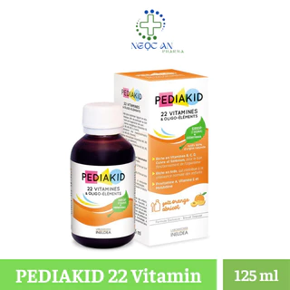 Bổ Sung Vitamin Khoáng Chất PEDIAKID 22 Vitamines Giúp Bé Tăng Cường Sức Khỏe Miễn Dịch Tốt.Lọ 125ml