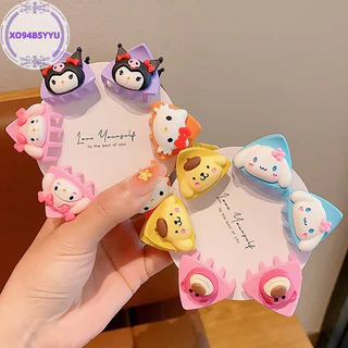 Xo94bsyyu Kawaii Sanrio Phụ Kiện Tóc Kẹp Nhỏ Hoạt Hình Mèo Tai Kẹp Công Chúa Phụ Kiện Tóc VN