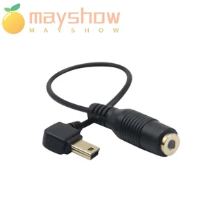 Bộ chuyển đổi micrô MAYSHOW, Dây cáp âm thanh Mini USB Male 18cm, Truyền dữ liệu sang Jack 3,5mm Cáp dữ liệu nữ cho máy ảnh thể thao Hero3 / 3 + / 4