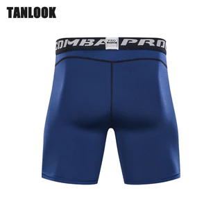 Tanlook Quần năm điểm thể thao và thể dục thấm mồ hôi, khô nhanh, co giãn cao quần short tập chạy bộ bóng rổ nam