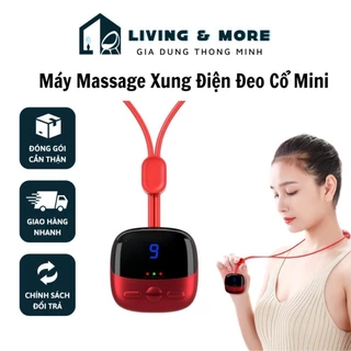 Máy massage xung điện mini MSS97, máy massage đeo cổ đa năng, hỗ trợ giảm đau - Living&More