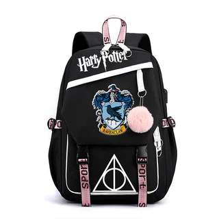 Ba lô đi học in Logo Harry Potter Four College Badge Hogwarts