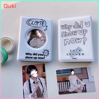 [Quki] In Chữ 3 Inch Kpop Chất Kết Dính Tròn Rỗng Photocard Giá Đỡ SHOW UP NGAY INS Album Ảnh Thần Tượng Thẻ Thu Thập Sách 40 Pocket 1PC Tốt