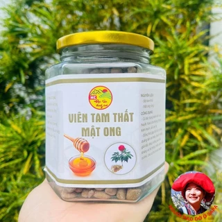 Viên tam thất mật ong rừng nguyên chất được bào chế thủ công từ 100% bột củ tam thất bắc rừng hoang khô và mật ong khoái