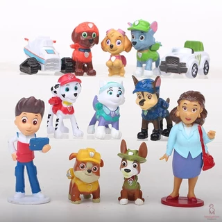 Paw Patrol Các bức tượng nhỏ Đồ chơi mô hình Thiết kế độc đáo Mô phỏng mô hình thu nhỏ