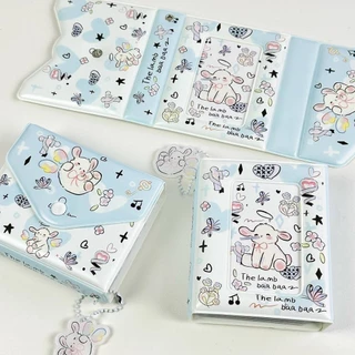 Ins Bubble Angel Sheep Envelope Model 3Inch Card Book Thần tượng Thẻ Nhỏ Người Tổ Chức ID Vỏ Bảo Vệ