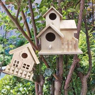 Nhà chim bằng gỗ DALTON, Nhà chim kiểu biệt thự treo thân thiện với môi trường, Trang trí sân vườn Sáng tạo Chống chịu thời tiết Bền bỉ Chim tổ nóng nhỏ