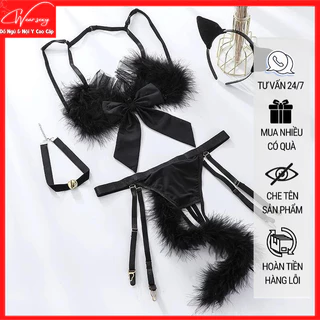 [SẴN] Set Cosplay 5 Chi Tiết Mèo Nhỏ quyến rũ MS1219 [CWEAR.SEXY_ĐỒ NGỦ & NỘI Y CAO CẤP]