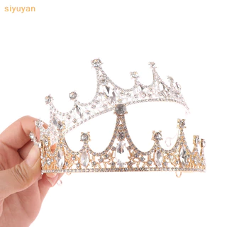 Mũ Cô Dâu Siyuyan Màu Vàng Bầu Không Khí Thanh Lịch Thanh Lịch Tiaras Nữ Tinh Tế Cho Tiệc Biểu Diễn Vương Miện Trang Trí VN