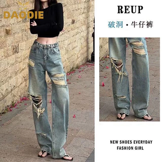 DAODIE quần ống rộng quần nữ jean phổ biến thời trang Stylish Cổ điển WNK23B0GNK 17Z240426