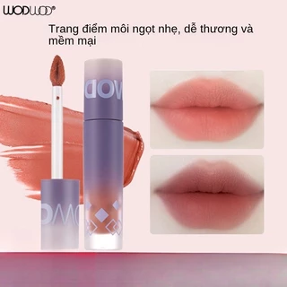 [Mua 1 Tặng 1] Kem dưỡng môi WODWOD Lip Glaze Nữ Velvet Matte Matte Non-Stick Cup Không màu Son môi làm trắng da mặt hàng ngày