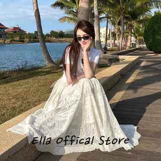 Ella Store Chân váy chân váy chữ  Popular Casual Korean Thể thao WSQ2440WVL 20Z240513