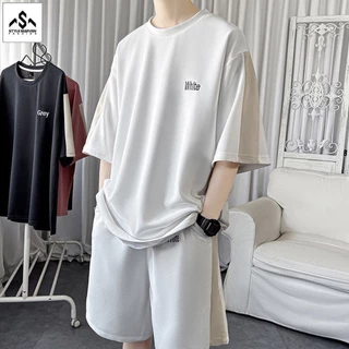 Đồ bộ nam Xưởng May Nam Hà áo phông cộc tay và quần shorts đùi phối sọc - SET NAM 213