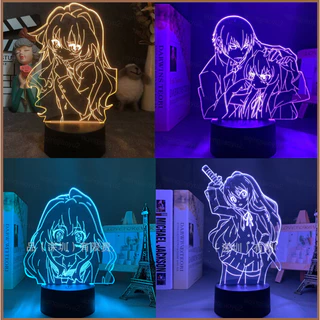 Tiger DRAGON Đèn Ngủ Anime 3d Đèn LED Từ Xa Sạc USB Chiếu Sáng Toradora Taiga Ryuuji Trang Trí Nhà Quà Tặng Sinh Nhật