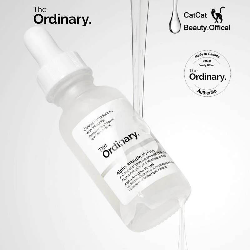 Tinh chất dưỡng trắng mờ thâm nám The Ordinary Alpha Arbutin 2% + HA catcat