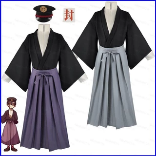 Yb Bồn Cầu Hanako-kun Yugi Tsukasa Cosplay Kimono Trang Phục Áo Khoác Mũ Người cos Đồng Phục Bộ Trang Phục Tiệc Hallween
