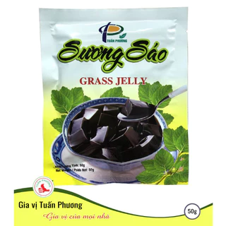 Bột Thạch Sương Sáo Đen/ Trắng Tuấn Phương 50g (Nấu Thạch, Chè)