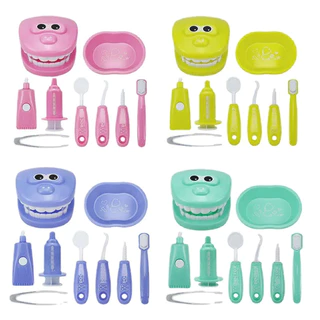 MONTESSORI EDUCATIONAL TOYS CHILDREN EARLY LEARNING DOCTORS DENTIST ROLE PLAY KITS KID INTELLIGENCE BRUSHING TOOTH TEACHING AIDS