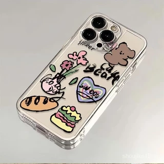 Graffiti Độc Đáo Thích Hợp Cho Apple 15 14 Vỏ Điện Thoại Mềm iPhone13 12 11promax Chống Sốc 8plusXR X 6T4T