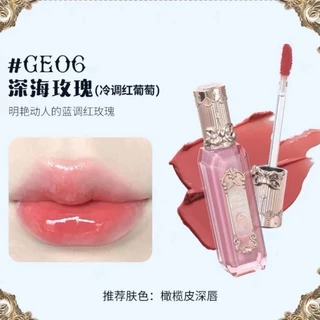 Flower KNOWS Moonlight Nàng tiên cá Series Trang sức Son bóng ❈ ✣ ❥ 月 ✷ ❥ ❈ ❈ ❈ ❈ ❈ ❈ ❈ Son môi dưỡng ẩm không dính Matte Lip Gloss Trang điểm môi