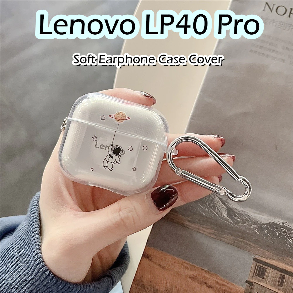 [Giảm giá hấp dẫn] Cho Lenovo LP40 Pro ốp tai ng Case Vỏ Bảo Vệ Hộp Sạc Tai Nghe Phim hoạt hình đơn giản Silicone mềm Vỏ Bảo Vệ Hộp Sạc Tai Nghe