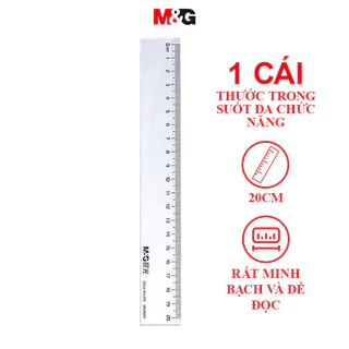 M&G Thước kẻ 15cm / 20cm  Bộ thước đo học sinh ARL96004 Bộ thước tam giác ARL96004 Thước đo kỹ thuật số lớn Đo lường kiểm tra Vẽ Đồ dùng văn phòng học tập 1 gói