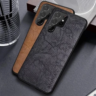 Ốp Lưng Cho Samsung galaxy s20 s21 s22 s23 ultra plus FE 5G Họa Tiết Vỏ Gió Kinh Doanh Da Cho galaxy s23 ultra case