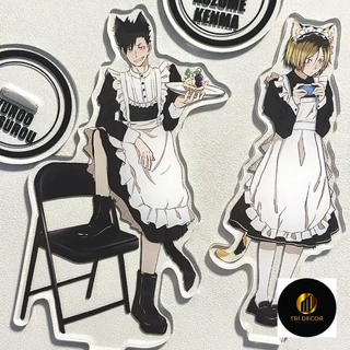 Kozume Kenma Kuroo Tetsurou Maid Series Anime Acrylic Đứng Haikyuu Để Bàn Màn Hình Phụ Kiện Hoạt Hình Ngoại Vi